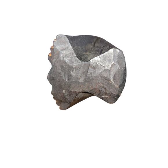 African Folk Art Baboon Statue Carved Wood Monkey Sculpture 7 1/4" Primitive Ape - Picture 5 of 6